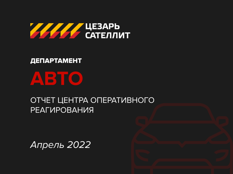 Отчёт центра оперативного реагирования апрель 2022